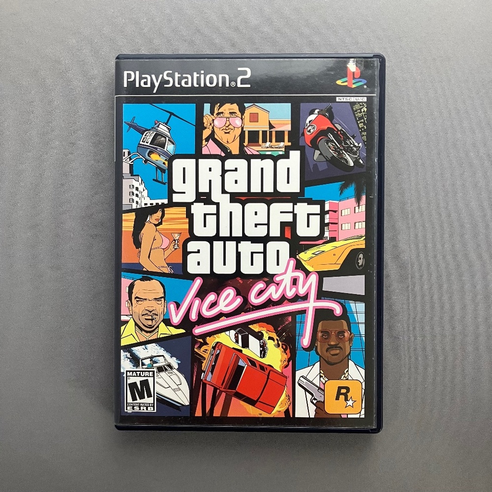 Sony PlayStation2 Grand Theft Auto "Vice City" Video Game for Mature 17+ w/guide